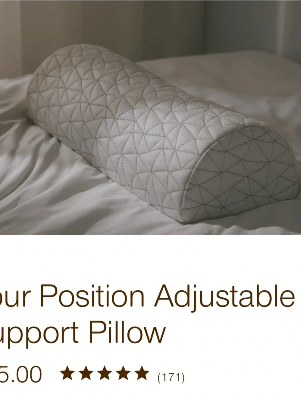 New in box Coop Four Position Adjustable Support Pillow